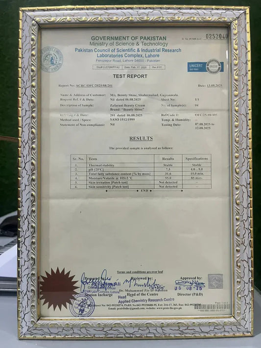 Zafraan Beauty cream