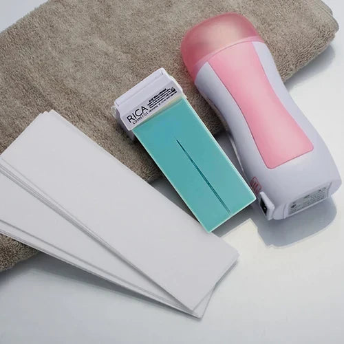 Atwax Portable Rolling Depilatory Epilators Cartridge Wax Warmer Hot Wax Hair Removal Shaving Heater Machine Parrafin Salon Tool With Wax