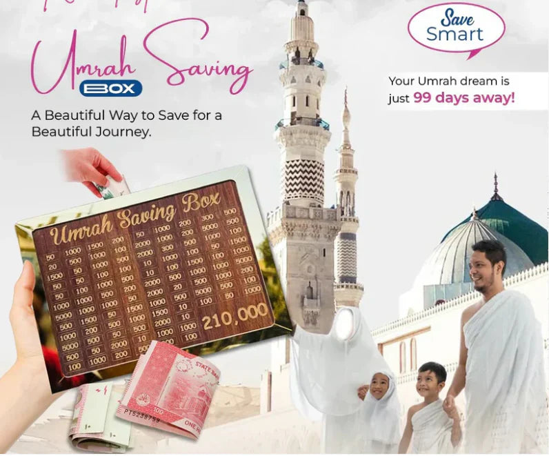 Umrah Saving Box "Journey to Makkah Starts Here