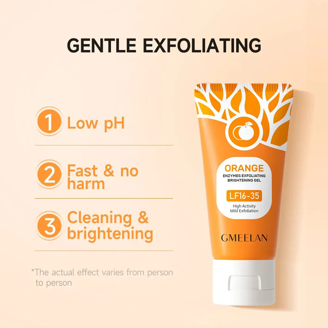 Orange Glow Exfoliating Gel – Brighten, Smooth & Hydrate Naturally