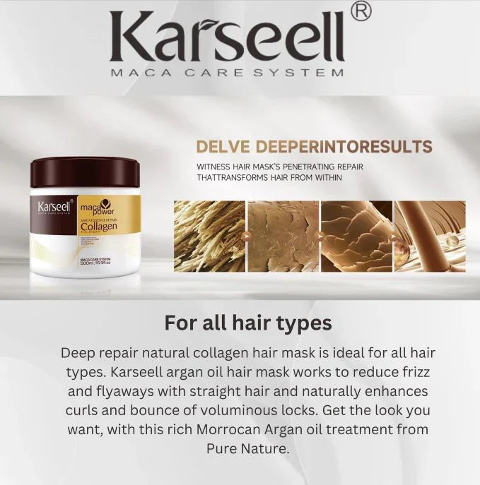 Karseell Hair Mask for Damaged & Dry Hair – Hydration & Repair